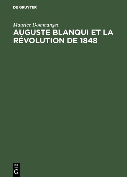 Produktbild: Auguste Blanqui et la r&eacute;volution de 1848