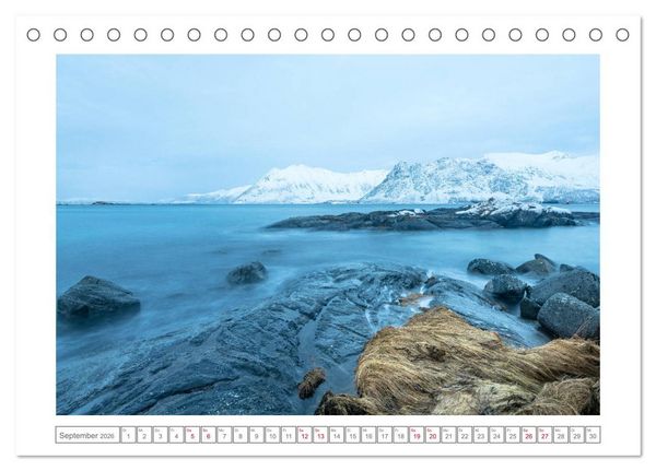 Produktbild: Geheimnisvolle Lofoten (Tischkalender 2026 DIN A5 quer), CALVENDO Monatskalender