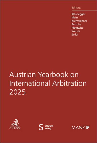 Produktbild: Austrian Yearbook on International Arbitration 2025