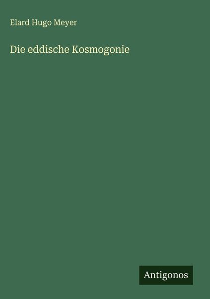 Produktbild: Die eddische Kosmogonie