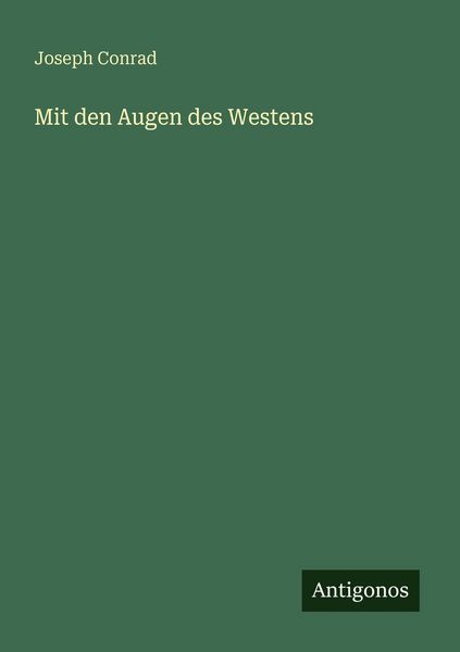 Produktbild: Mit den Augen des Westens