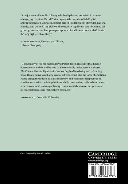 Produktbild: The Chinese Taste in Eighteenth-Century England