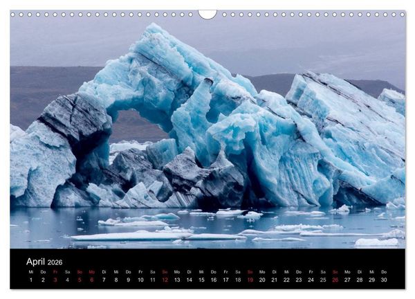 Produktbild: Eindr&uuml;cklich Island 2026 (Wandkalender 2026 DIN A3 quer), CALVENDO Monatskalender