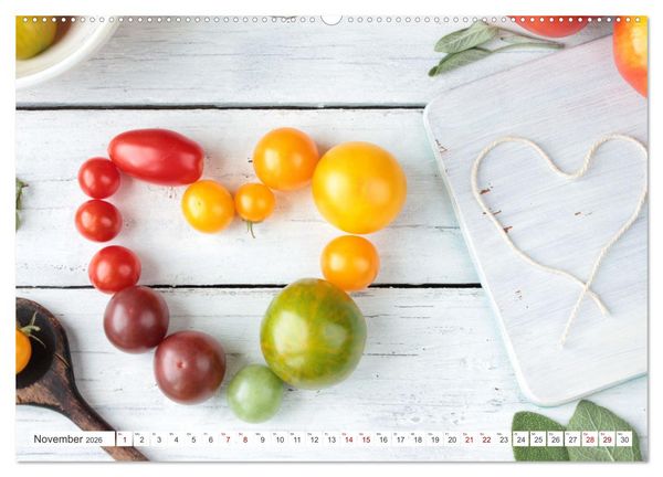 Produktbild: Alte Historische Tomaten (hochwertiger Premium Wandkalender 2026 DIN A2 quer), Kunstdruck in Hochglanz