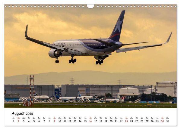 Produktbild: Airliners in Frankfurt (Wandkalender 2026 DIN A3 quer), CALVENDO Monatskalender