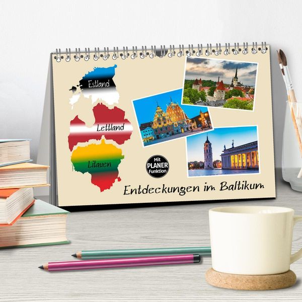 Produktbild: Entdeckungen im Baltikum (Tischkalender 2026 DIN A5 quer), CALVENDO Monatskalender