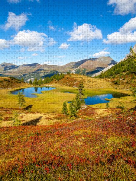 Produktbild: CALVENDO Puzzle Herbstzauber am Wildalmsee in Tweng | 1000 Teile Lege-Gr&ouml;&szlig;e 64x48cm Foto-Puzzle f&uuml;r gl&uuml;ckliche Stunden