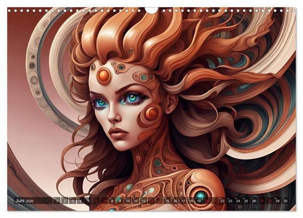 Produktbild: Fantasie Universum Sch&ouml;nheiten (Wandkalender 2026 DIN A3 quer), CALVENDO Monatskalender