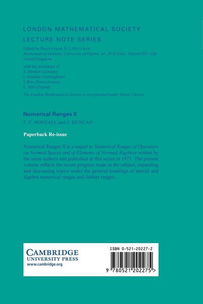 Produktbild: Numerical Ranges II