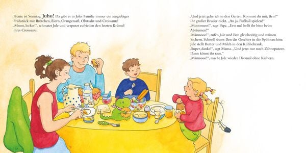 Produktbild: LESEMAUS 138: Jule putzt sich die Z&auml;hne &ndash; und Mama hilft mit