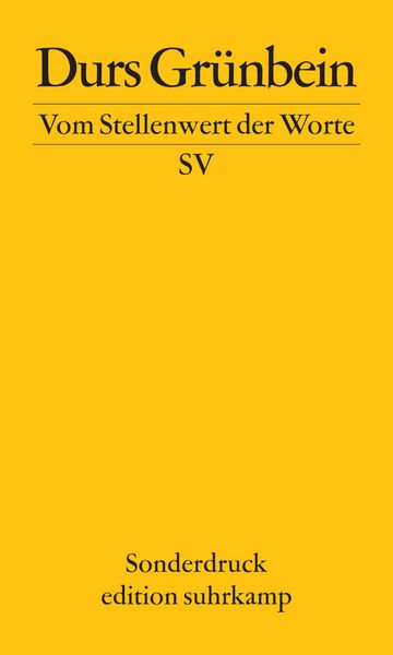 Produktbild: Vom Stellenwert der Worte