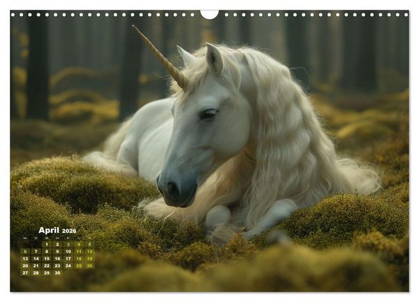 Produktbild: Fliegende M&auml;hnen und Sternenstaub - Ein zauberhafter Jahresbegleiter (Wandkalender 2026 DIN A3 quer), CALVENDO Monatskalender