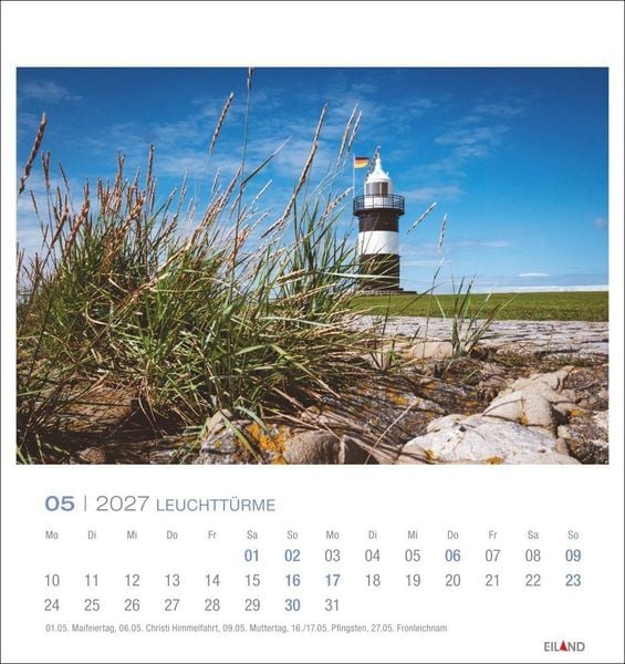 Produktbild: Leuchtt&uuml;rme Postkartenkalender 2027 - Leuchten des Nordens