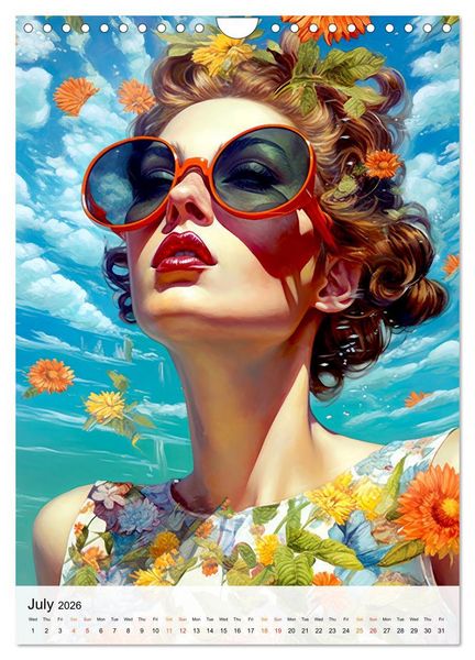 Produktbild: Flourishing Femmes (Wall Calendar 2026 DIN A4 portrait), CALVENDO 12 Month Wall Calendar