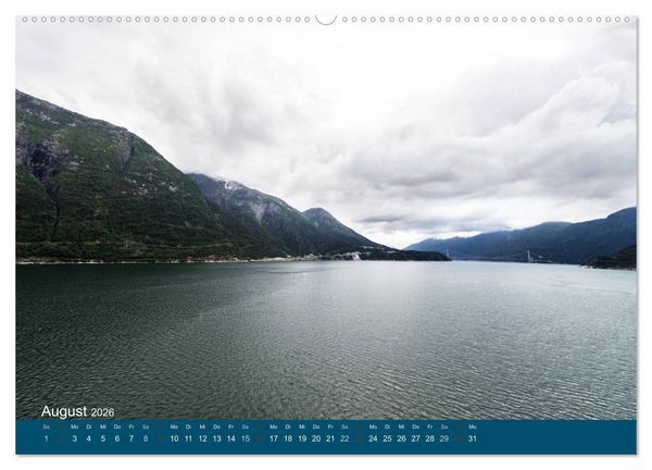 Produktbild: Norwegen atemberaubende Landschaft (Wandkalender 2026 DIN A2 quer), CALVENDO Monatskalender