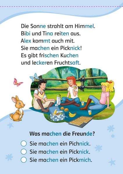 Produktbild: Lesefuchs Bibi & Tina: Leser&auml;tsel Lesestufe 1, Band 1