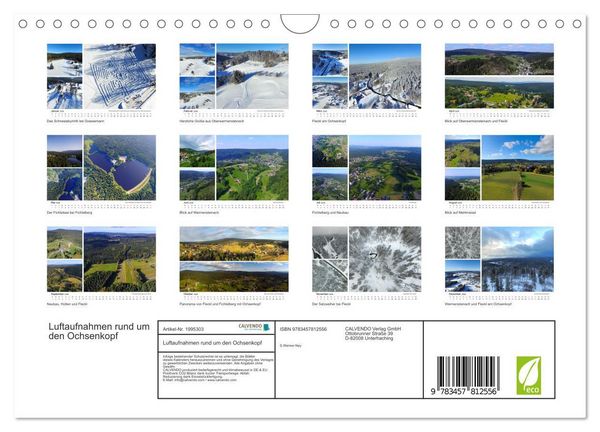 Produktbild: Luftaufnahmen rund um den Ochsenkopf (Wandkalender 2026 DIN A4 quer), CALVENDO Monatskalender