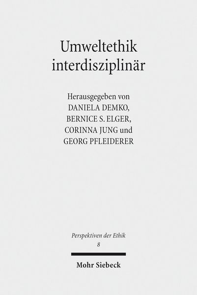Produktbild: Umweltethik interdisziplin&auml;r