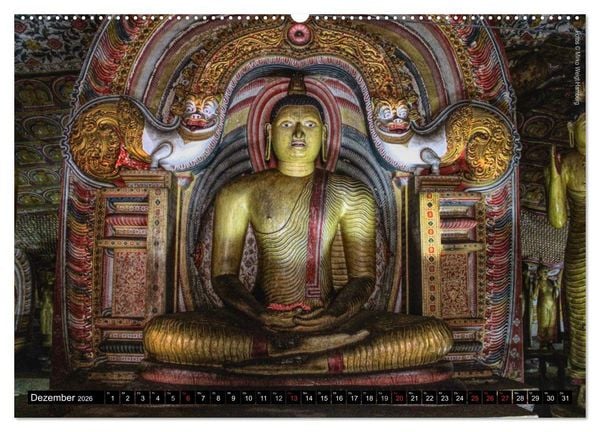 Produktbild: Sri Lanka 2026 Kulturh&ouml;hepunkte (hochwertiger Premium Wandkalender 2026 DIN A2 quer), Kunstdruck in Hochglanz