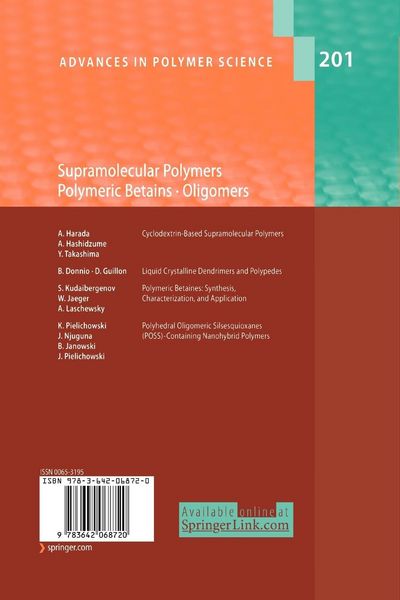 Produktbild: Supramolecular Polymers/Polymeric Betains/Oligomers