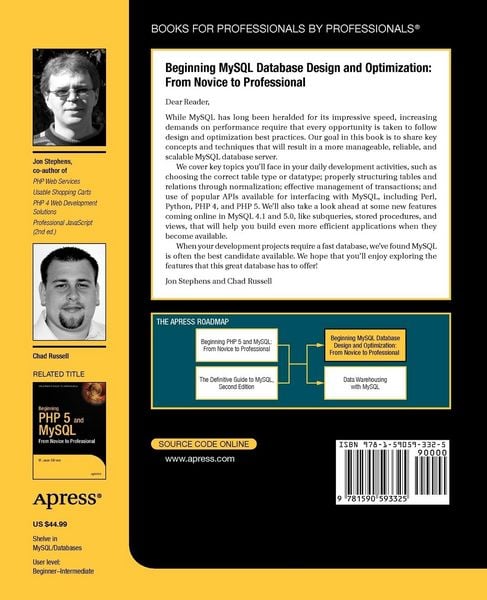 Produktbild: Beginning MySQL Database Design and Optimization