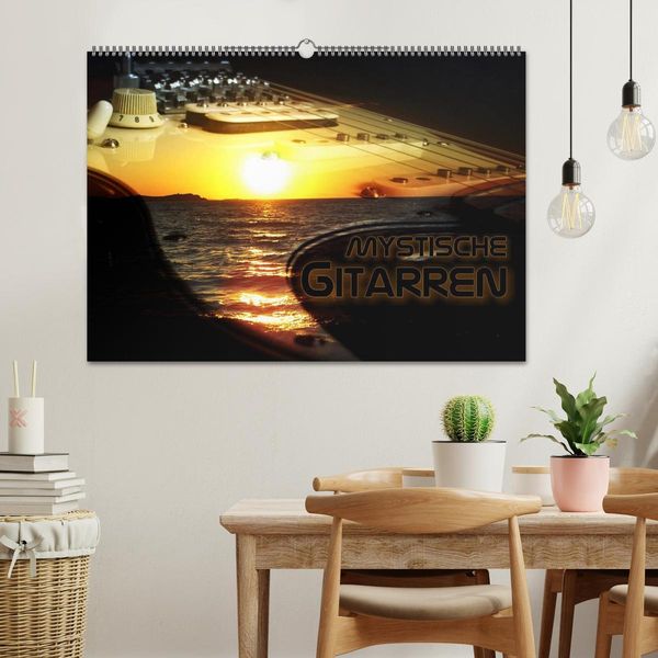 Produktbild: Mystische Gitarren (Wandkalender 2026 DIN A2 quer), CALVENDO Monatskalender