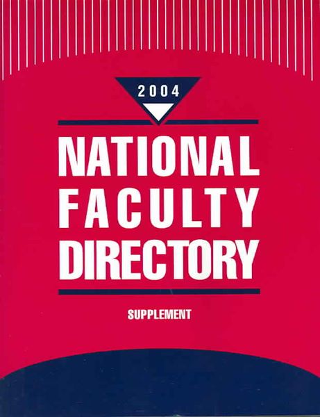 Produktbild: National Faculty Directory 35supplement