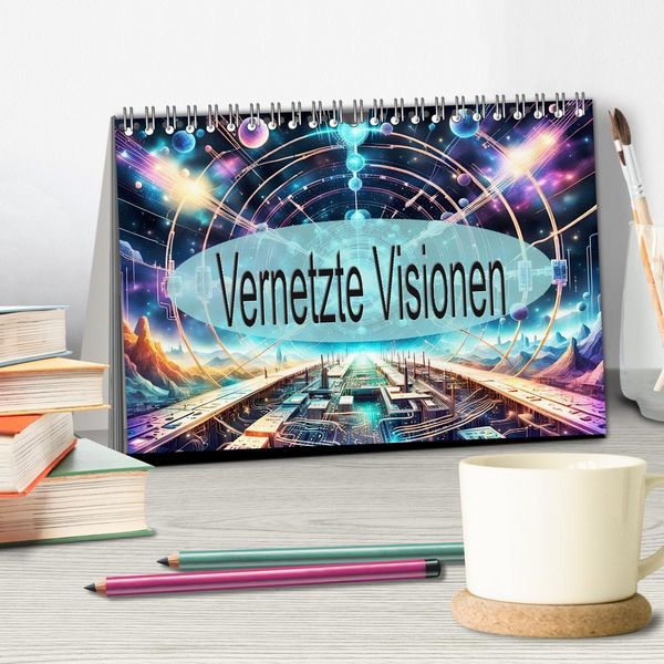 Produktbild: Vernetzte Visionen (Tischkalender 2026 DIN A5 quer), CALVENDO Monatskalender