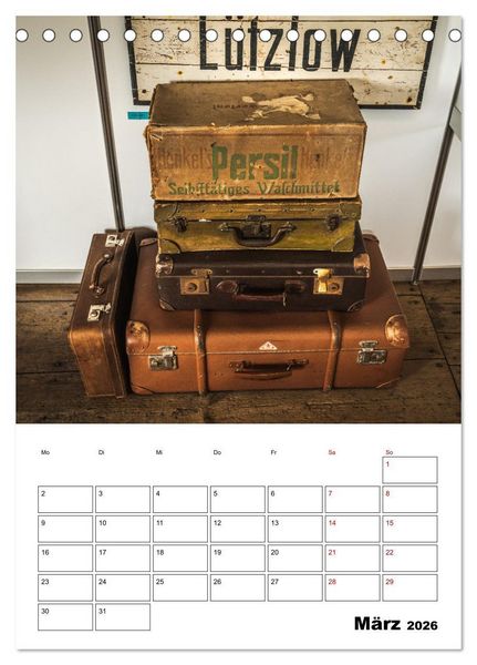 Produktbild: Klein- und Privatbahn Museum Gramzow (Tischkalender 2026 DIN A5 hoch), CALVENDO Monatskalender