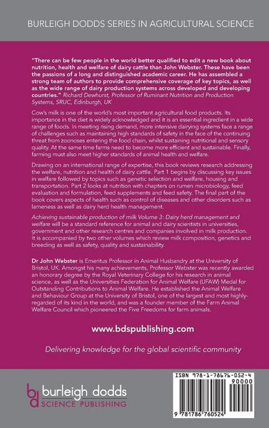 Produktbild: Achieving sustainable production of milk Volume 3