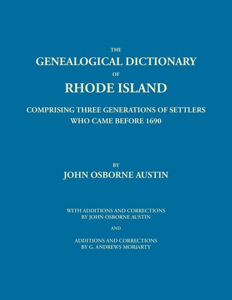 Produktbild: Genealogical Dictionary of Rhode Island