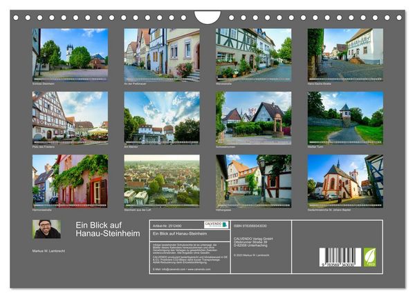 Produktbild: Ein Blick auf Hanau-Steinheim (Wandkalender 2027 DIN A4 quer), CALVENDO Monatskalender