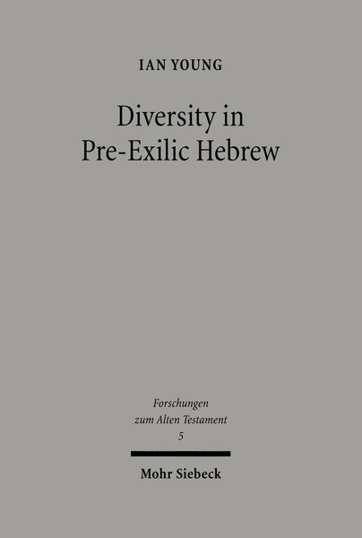 Produktbild: Diversity in Pre-Exilic Hebrew