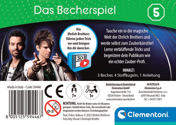 Produktbild: Zauberset Ehrlich Brothers Mini Magics Das Becher-Spiel
