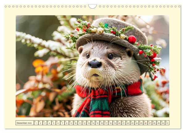 Produktbild: Modische Welle im Fischotter-Land. Charme und Stil (Wandkalender 2026 DIN A3 quer), CALVENDO Monatskalender
