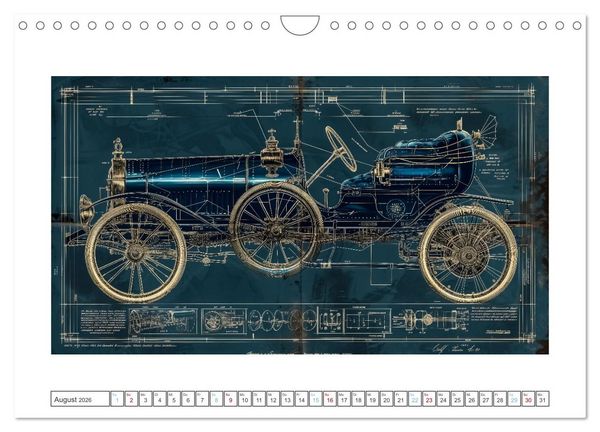 Produktbild: Fantastische Oldtimer (Wandkalender 2026 DIN A4 quer), CALVENDO Monatskalender