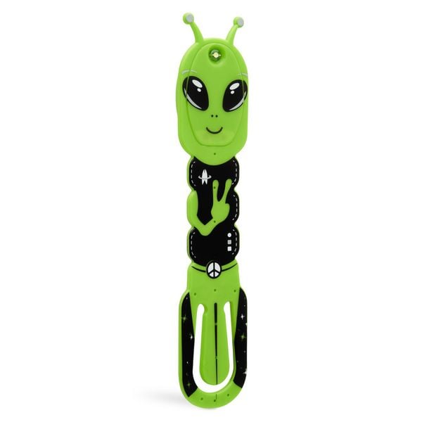 Produktbild: Flexilight Leselicht Aliens Gr&uuml;n &ndash; 2-in-1 LED-Leselicht