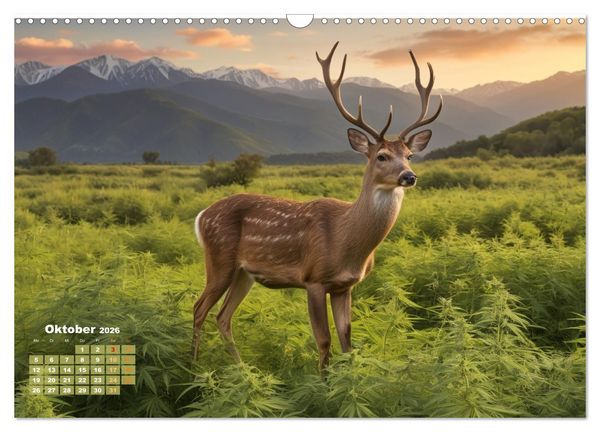 Produktbild: Wundersch&ouml;ne Cannabisfelder (Wandkalender 2026 DIN A3 quer), CALVENDO Monatskalender