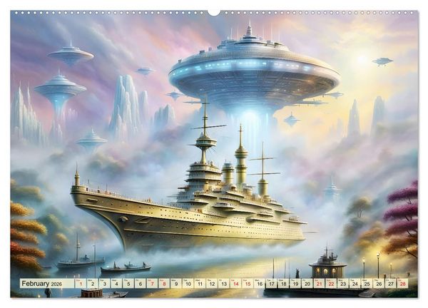 Produktbild: Gigantic ships - Journey into the future (Wall Calendar 2026 DIN A2 landscape), CALVENDO 12 Month Wall Calendar