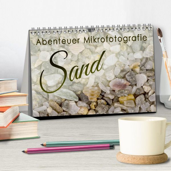 Produktbild: Abenteuer Mikrofotografie Sand (Tischkalender 2026 DIN A5 quer), CALVENDO Monatskalender