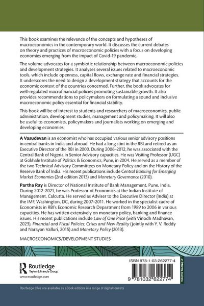 Produktbild: Macroeconomic Policies for Emerging and Developing Economies