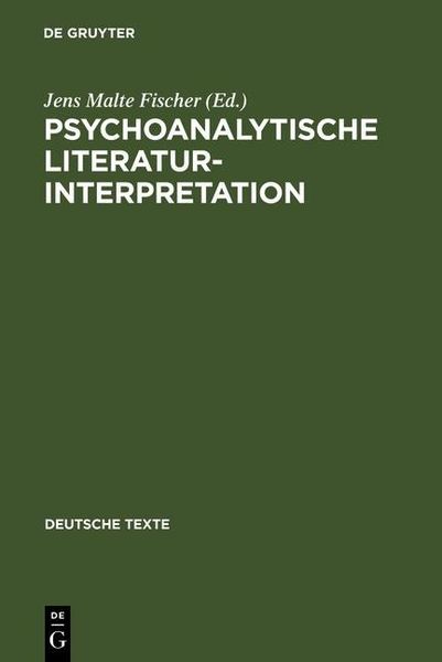 Produktbild: Psychoanalytische Literaturinterpretation