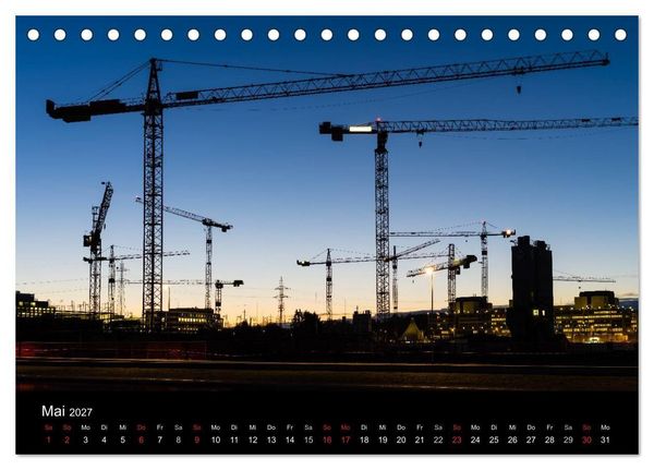 Produktbild: Baustellen (Tischkalender 2027 DIN A5 quer), CALVENDO Monatskalender