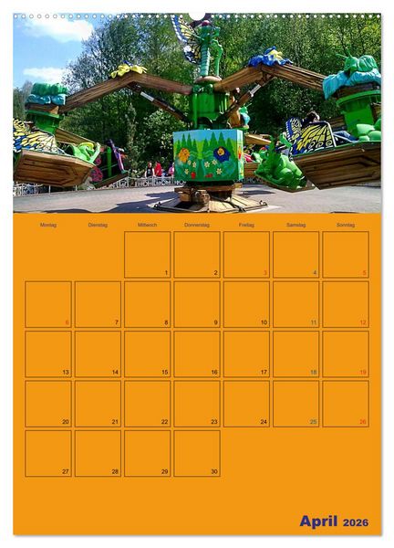 Produktbild: Freizeitparkmomente / Planer (hochwertiger Premium Wandkalender 2026 DIN A2 hoch), Kunstdruck in Hochglanz