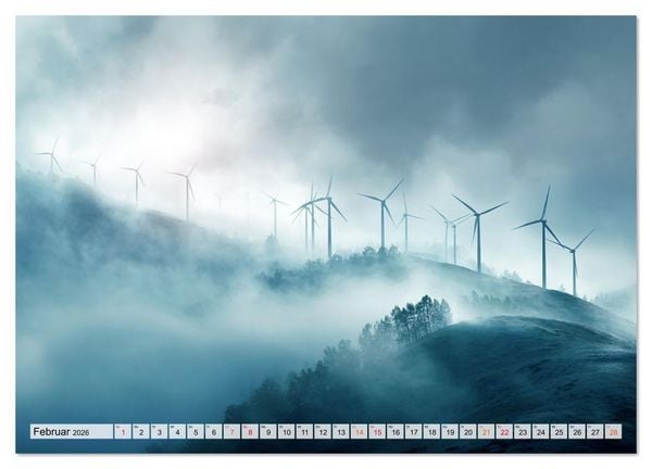 Produktbild: Windtr&auml;ume (Wandkalender 2026 DIN A2 quer), CALVENDO Monatskalender