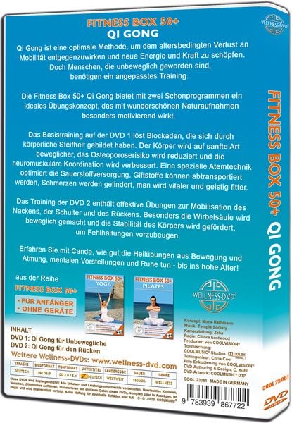 Produktbild: Fitness Box 50+ Qi Gong - Die besten Anf&auml;nger-&Uuml;bungen ohne Ger&auml;te [2 DVDs]