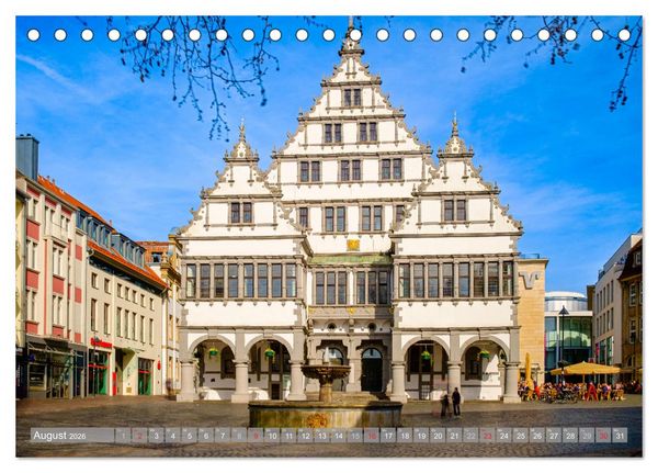 Produktbild: Ein Blick auf Paderborn (Tischkalender 2026 DIN A5 quer), CALVENDO Monatskalender