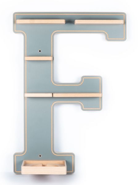 Produktbild: Wandregal  "Buchstabe F" f&uuml;r Toniebox