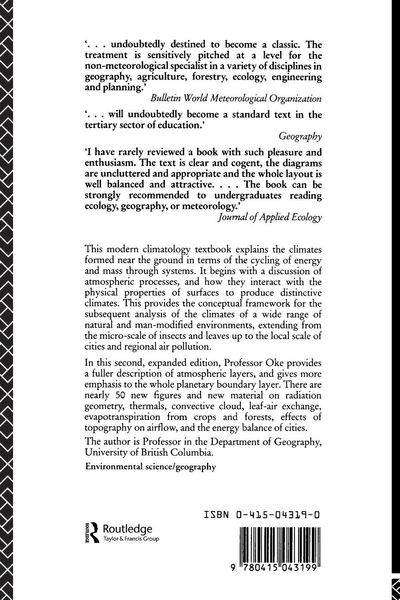 Produktbild: Boundary Layer Climates