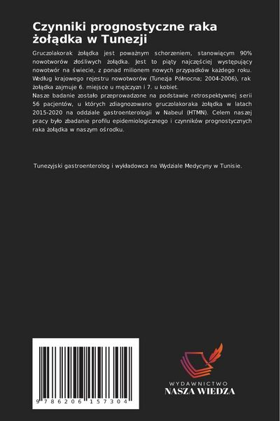 Produktbild: Czynniki prognostyczne raka &iquest;o&iquest;&iquest;dka w Tunezji